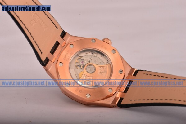 Perfect Replica Audemars Piguet Royal Oak Watch Rose Gold 15400or.oo.d002cr.01bl (BP)